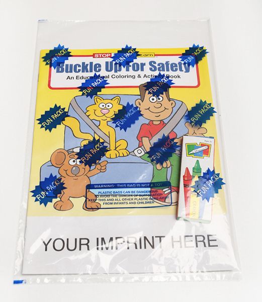 Main Product Image for Buckle Up For Safety Coloring And Activity Book Fun Pack