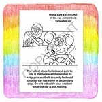 Buckle Up For Safety Coloring and Activity Book Fun Pack -  