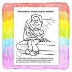 Buckle Up For Safety Coloring and Activity Book -  