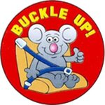 Buckle Up Sticker Rolls - Standard