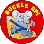 Buckle Up Sticker Rolls -  