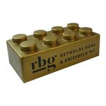 Building Block Stress Ball - Metallic Gold