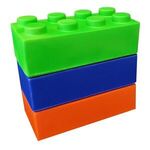 Building Block Stress Ball - Navy Blue