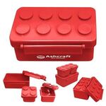 Building Blocks Stackable Lunch Containers - Red
