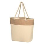 Burlap Rope Tote Bag -  