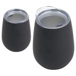 Cabernet 10 oz Vacuum Insulated Stainless Steel Wine Goblet - Dark Black