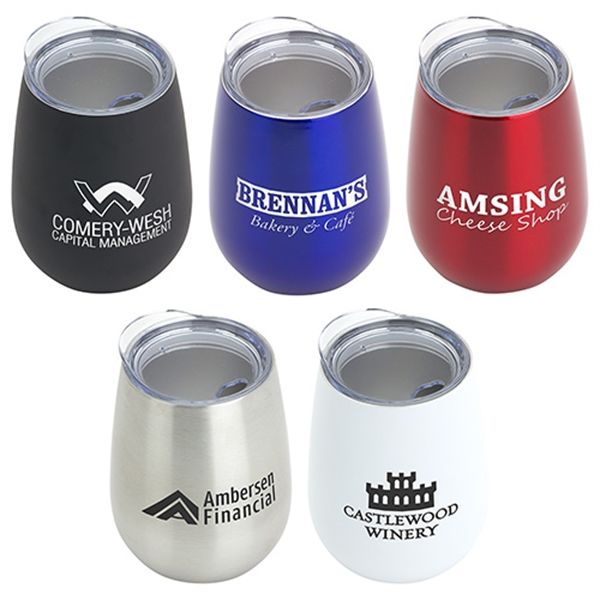 Main Product Image for Custom Printed Cabernet 10 Oz  Stainless Steel Wine Goblet