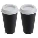 Cafe 17 oz Sustainable To-Go Cup - White/Black