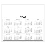 Calendar Magnet - White