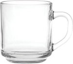 Capri Glass Coffee Mug - Clear