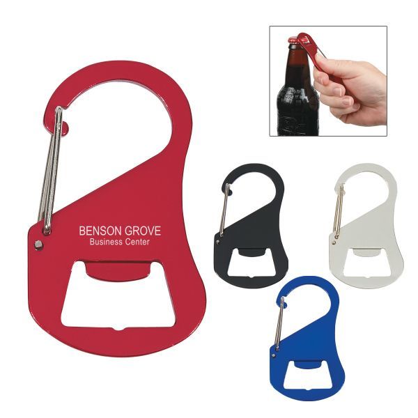 Main Product Image for Custom Printed Carabiner Bottle Opener