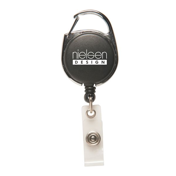 Main Product Image for Custom Printed Carabiner Secure-A-Badge  (TM)