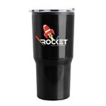 Carova - 18 oz. Stainless Steel Shell Auto Tumbler Digital - Black