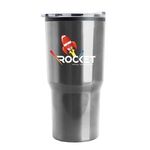 Carova - 18 oz. Stainless Steel Shell Auto Tumbler Digital - Silver