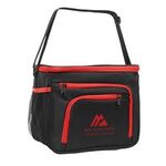 Carson Cooler Lunch Bag - Black with Red