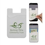 Cell Phone Card Holder - White
