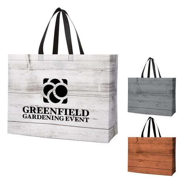 Main Product Image for Custom Printed Chalet Laminated Non-Woven Tote Bag