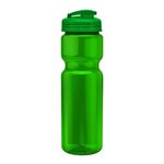 Champion - 28 oz. Trans. Bottle - Flip Lid - Transparent Green