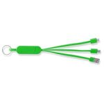 Charging Cable with Landscape Phone Stand - Green-lime