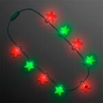 Christmas Stars Light Up String Necklace -  