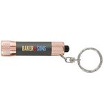 Chroma Softy Rose Gold Metallic - LED Flashlight with Keyring