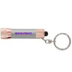 Chroma Softy Rose Gold Metallic - LED Flashlight with Keyring