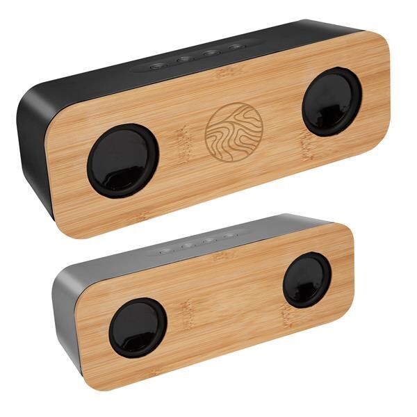 Main Product Image for Chrome & Bamboo Wireless Speaker