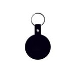 Circle Flexible Key Tag - Black