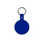 Circle Flexible Key Tag - Blue