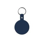 Circle Flexible Key Tag - Dark Blue