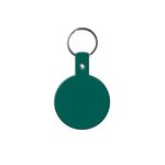 Circle Flexible Key Tag - Dark Green