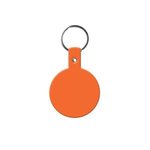 Circle Flexible Key Tag - Orange