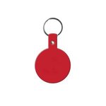 Circle Flexible Key Tag - Red