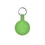 Circle Flexible Key Tag - Translucent Lime