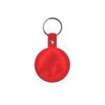 Circle Flexible Key Tag - Translucent Red