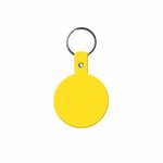 Circle Flexible Key Tag - Yellow