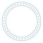 Circle Sticker - Metallic