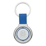 Circular Metal Spinner Key Tag -  