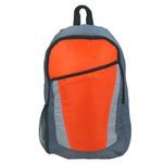 City Backpack - Orange With Gray