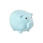 Classic Wheat Piggy Bank - Blue