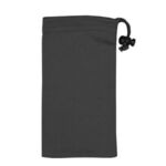 Clean-n-Carry Microfiber Drawstring Pouch For Cell Phones - Black