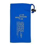 Clean-n-Carry Microfiber Drawstring Pouch For Cell Phones - Blue