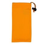 Clean-n-Carry Microfiber Drawstring Pouch For Cell Phones - Orange