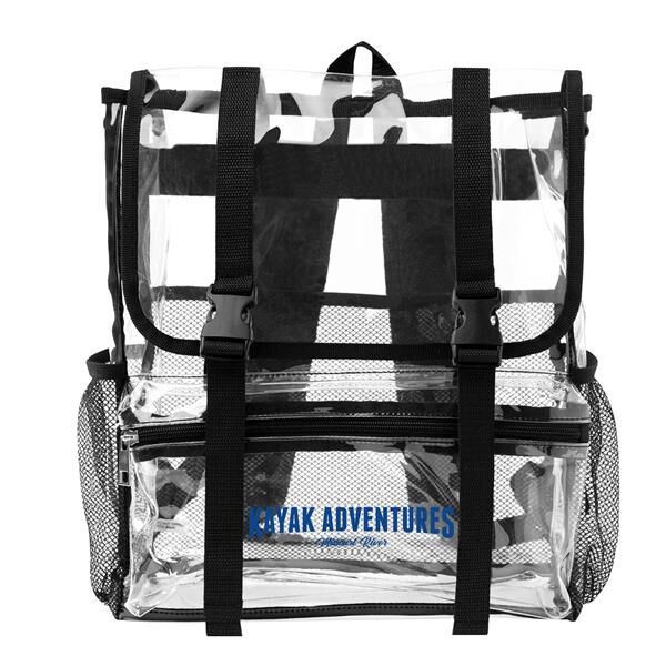 Main Product Image for Custom Printed Clear Buckle Backpack
