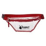 Clear Choice Fanny Pack - Clear with Red