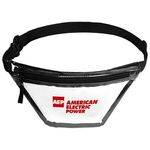 Clear PVC Fanny Pack - Standard - Black