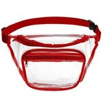 Clear PVC Fanny Pack with Dual Pockets - Large