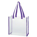 Clear Tote Bag - Purple