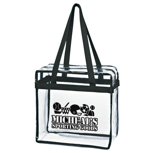 Main Product Image for Imprinted Clear Tote Bag With Zipper