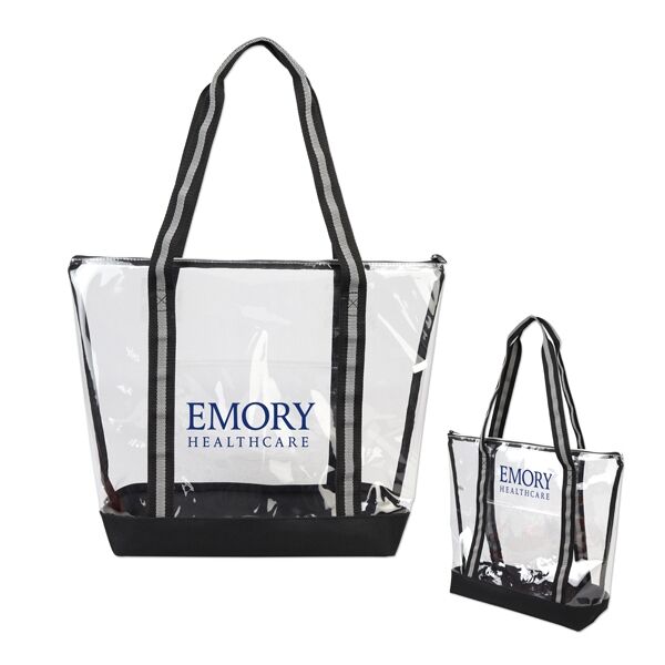 Main Product Image for Clear Tote with Zipper